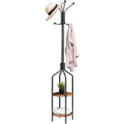 Coat Rack Coat Stand Hall Tree Free Standing Clothes Stand - thumbnail 6