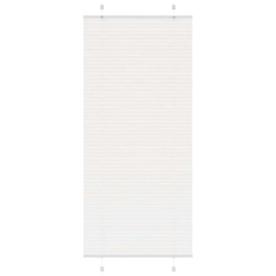 Walplus Pleated Blind White 85X200 Cm Fabric Width 84.4 Cm Polyester - image 1