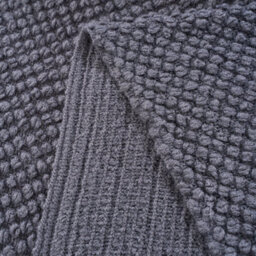 Living And Home Dark Gray Corn-Patterned Knitted Tassel Blanket, 130Cm L X 170Cm W - thumbnail 8