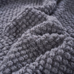 Living And Home Dark Gray Corn-Patterned Knitted Tassel Blanket, 130Cm L X 170Cm W - thumbnail 7