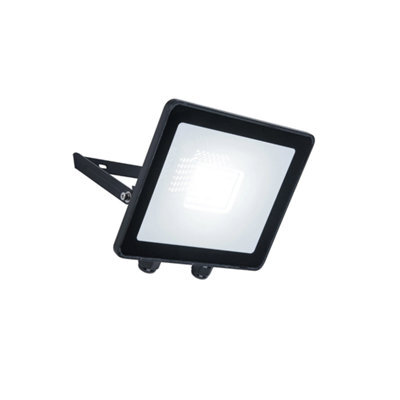 Lutec Tec30 Black Led Floodlight 30W Cool White 5000K Ip54 Outdoor Security Light - image 1