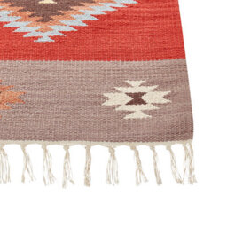 Beliani Kilim Multicolour Handwoven Cotton Runner Rug 80 X 300 Cm Low-Pile Geometric Traditional Rectangular - thumbnail 5