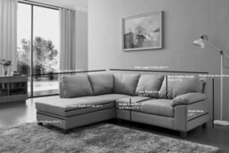 SC FURNITURE LIMITED Cream Leather Corner Sofa + Usb Charging Ports -Lhf - Brooklyn - thumbnail 4
