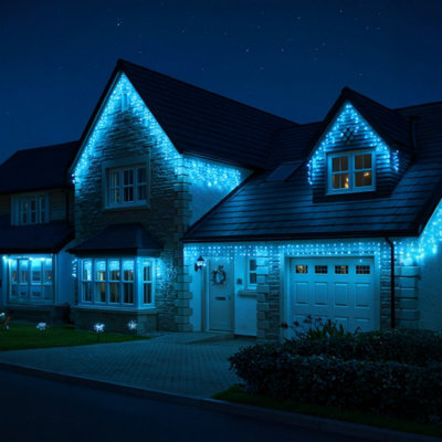 600 Led Festive Gutter Icicle Lights - image 1