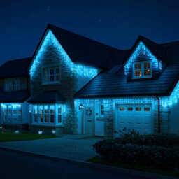 600 Led Festive Gutter Icicle Lights - thumbnail 1