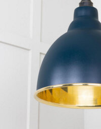 From the Anvil Smooth Brass Brindley Pendant In Dusk - thumbnail 6