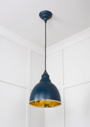From the Anvil Smooth Brass Brindley Pendant In Dusk - thumbnail 5