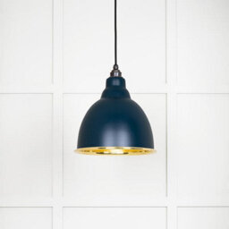 From the Anvil Smooth Brass Brindley Pendant In Dusk - thumbnail 1