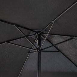 Samuel Alexander 2.7M Black Havana Garden Patio Parasol With Crank Handle - thumbnail 5