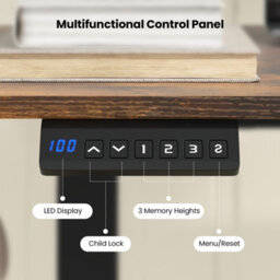 Costway 140 X 60Cm Electric Standing Desk Home Office Computer Desk W/ 3 Memory Heights - thumbnail 6