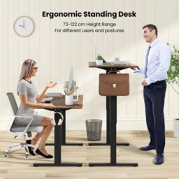 Costway 140 X 60Cm Electric Standing Desk Home Office Computer Desk W/ 3 Memory Heights - thumbnail 5