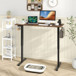 Costway 140 X 60Cm Electric Standing Desk Home Office Computer Desk W/ 3 Memory Heights - thumbnail 4