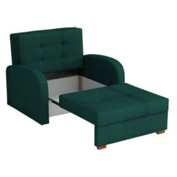 Viva Gold I Compact Single Sofa Bed With Storage And Modern Upholstered Design Yellow - thumbnail 3