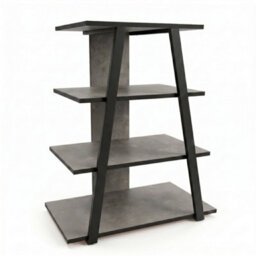 Decortie Lyno Mini Tv Unit For Tvs Up To 24In Retro Grey 3 Open Shelves 70 X 40 X 80 Cm - thumbnail 2