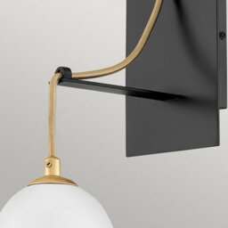 Luminosa Lighting Elstead Lisa Mcdennon By Hinkley Nula 1 Light Wall Light Shell White, Luxe Gold - thumbnail 4