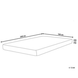 Beliani Gel Memory Foam Mattress Allure H2/3 Medium 160 X 200 Cm (Eu King Size) - thumbnail 3