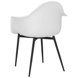 Berkfield Contemporary Dining Chairs 4 Pcs White Pp - thumbnail 6