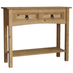 Lassic Vida Designs Corona Solid Pine 2 Drawer Console Table With Undershelf - thumbnail 8