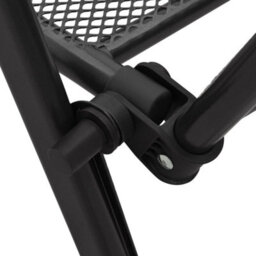 Berkfield Folding Mesh Chairs 4 Pcs Steel Anthracite - thumbnail 8