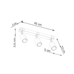 Sollux Lighting Fager Steel/natural Wood Black 3 Lights Scandinavian Ceiling Lamps - thumbnail 9