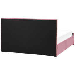 Beliani Ottoman Bed Velvet Rochefort 160 X 200 Cm (Eu King Size) Pink - thumbnail 8