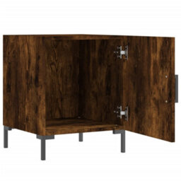 Berkfield Bedside Cabinets 2 Pcs Smoked Oak 40X40X50 Cm Engineered Wood - thumbnail 5