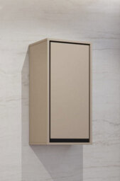 Arte Irvine 03 Compact Bathroom Cabinet W350mm H720mm D300mm - Congo & Black With Flexible Door Placement - thumbnail 3