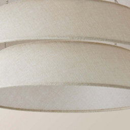 Valuelights Valerie 5 Tier Natural Linen Ceiling Lamp Shade And Bulb (D)40Cm - thumbnail 6