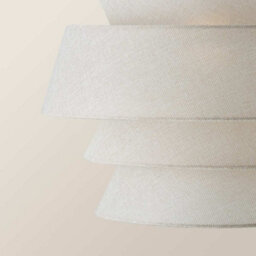 Valuelights Valerie 5 Tier Natural Linen Ceiling Lamp Shade And Bulb (D)40Cm - thumbnail 5