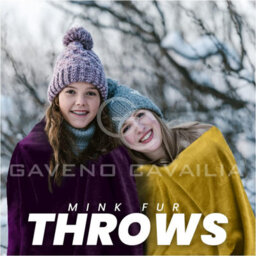 Gc Gaveno Cavailia Luxury Faux Fur Throw 150X200 Cm Aubergine Fleece Blanket For Double Bed & Sofa Bed - thumbnail 2
