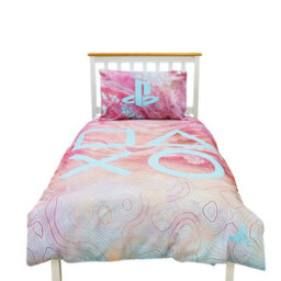 Playstation Marble Effect Reversible Duvet Set Pink (Double) - thumbnail 6