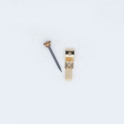 Sisi UK No 1 Picture Hooks Brassed Pack Of 5 With Brass Head Tempered Steel Pins For Photo Frame Wall Hanging - thumbnail 2