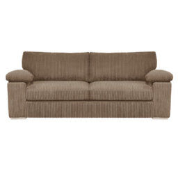 Furnishings For Less UK Delta Fabric Sofa Suite Padded Arms Jumbo Cord 3 And 2 Seater Coffee - thumbnail 2