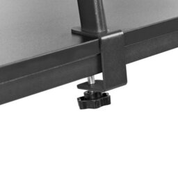 Wyld and Coco Lumina Led Gaming Desk, Black Mdf Top, Iron Frame, 5 Shelves - W120 X D64 X H120Cm - thumbnail 8