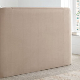 Sherlock Warm Stone Velvet Ottoman Electric Media Tv Bed Frame - 4Ft6 Double - thumbnail 6
