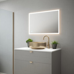 Bubly Bathrooms Saturn 1 Dimmable Led Bathroom Mirror - 900X600mm, Tunable White & Demister, Ip44 Rated - thumbnail 4