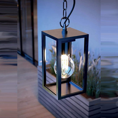 CGC Lighting Cgc Sienna Outdoor Garden Black Hanging Porch Lantern Light - image 1