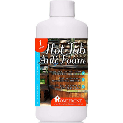 Homefront Anti Foam - Removes Surface Foam From Hot Tub, Spa And Whirlpool Water - Suitable For All Hot Tubs 1L - image 1