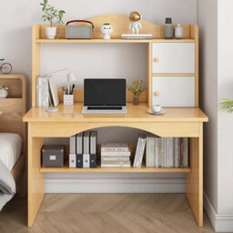 Wooden Computer Desk Home Office Writing Desk Study Table Workstation Cabinet - thumbnail 2
