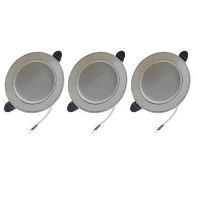 Led Ultra Slim Recessed Ceiling Downlights Pack Of 3 5W Cool White 6000K Adjustable Round Spotlights - image 1