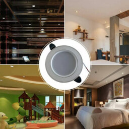 Led Ultra Slim Recessed Ceiling Downlights Pack Of 3 5W Cool White 6000K Adjustable Round Spotlights - thumbnail 2