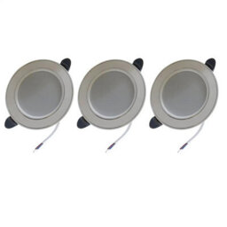 Led Ultra Slim Recessed Ceiling Downlights Pack Of 3 5W Cool White 6000K Adjustable Round Spotlights - thumbnail 1