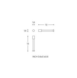 Cosmic Paper Holder Without Cover Matt Stainless Steel Logic - thumbnail 6