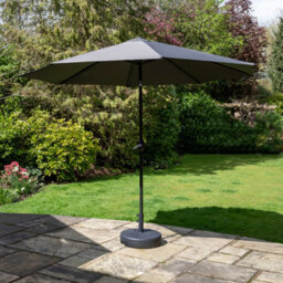 Sh&g 2.5M Steel Crank And Tilt Parasol - Dark Grey - thumbnail 2
