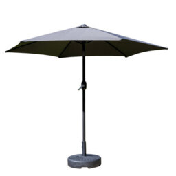 Sh&g 2.5M Steel Crank And Tilt Parasol - Dark Grey - thumbnail 1