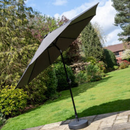 Sh&g 2.5M Steel Crank And Tilt Parasol - Dark Grey - thumbnail 6