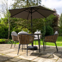 Sh&g 2.5M Steel Crank And Tilt Parasol - Dark Grey - thumbnail 5