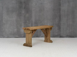 Arbor Garden Solutions Hollies Wooden Bench, Outdoor Garden Fence Seat(4Ft, Rustic Brown Finish) - thumbnail 3