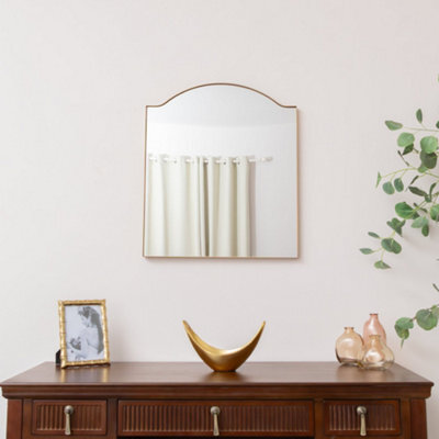 Melody Maison Antique Gold Metal Framed Wall Mirror - 50Cm X 65Cm - image 1