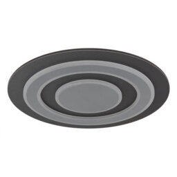 Luminosa Lighting Luminosa Jayden 48Cm Integrated Led Semi Flush Ceiling Light Anthracite Brushed Led 3000K - thumbnail 2